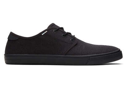 Carlo All Black Heritage Canvas Lace-Up Sneaker