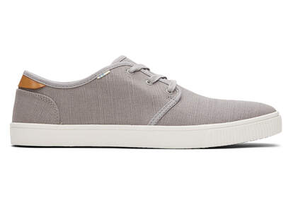 Carlo Grey Heritage Canvas Lace-Up Sneaker