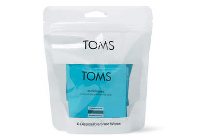 TOMS Shoe Cleaning Wipes 8 Pack