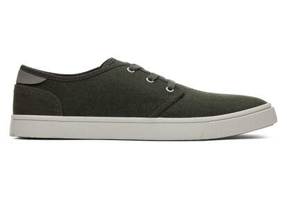 Carlo Green Heritage Canvas Lace-Up Sneaker
