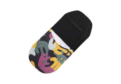 Ultimate No Show Socks Abstract Floral