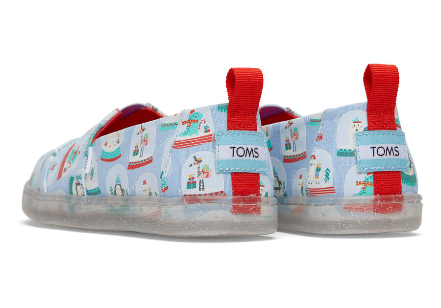 Youth Alpargata Snowglobes Kids Shoe Back View Opens in a modal