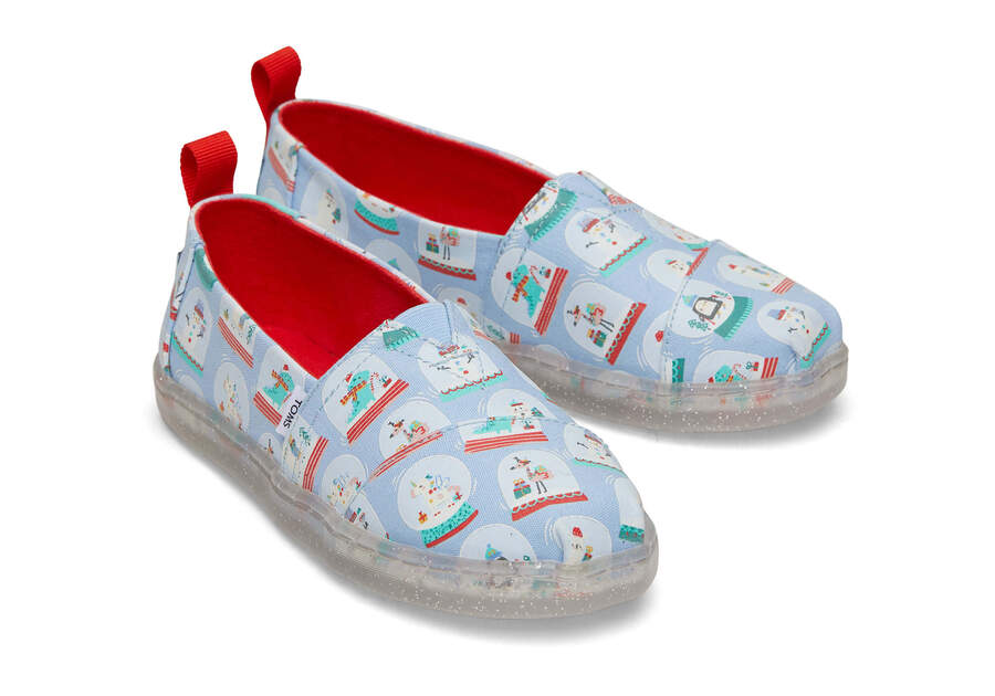 Youth Alpargata Snowglobes Kids Shoe Front View Opens in a modal